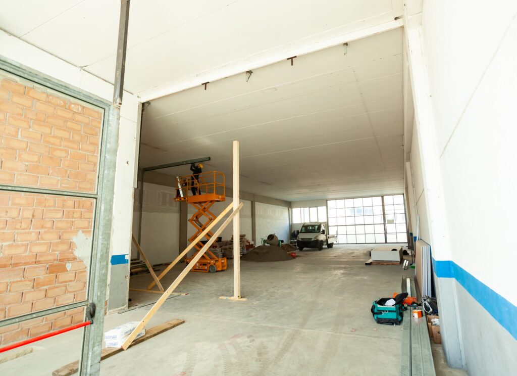 Refurbishment of a large industrial building.